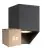Lot 6x Nordlux Nico Applique Murale Carré Aluminium Noir | Convient pour 1x GU10