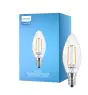 Philips Corepro LED Bougie E14 Torsadée Bougie Filament Claire 2W 250lm - 827 Blanc Très Chaud | Équivalent 25W